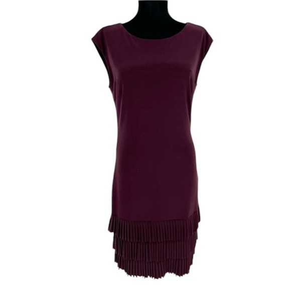 NWT Frank Lyman Women's‎ Wine Merlot Maroon Dress Style 31029 SZ 10 - Picture 1 of 16